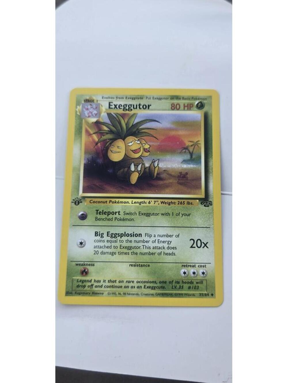 Exeggutor 1st Edition Holo Rare Pokemon Card